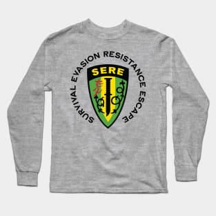 Survival Evasion Resistance Escape SERE School Long Sleeve T-Shirt